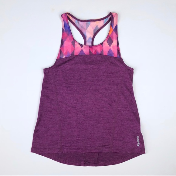 Reebok Speedwick Geometric Mesh Racerback … - Picture 1 of 8